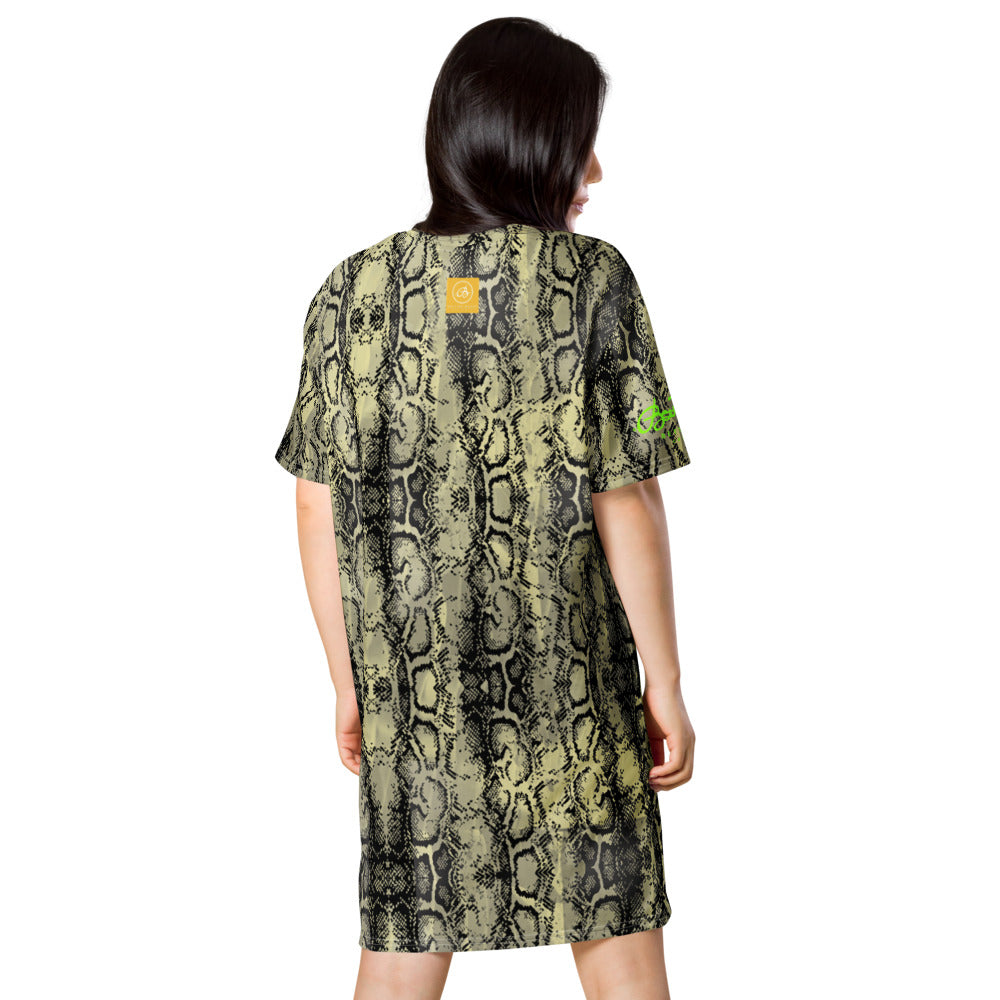 Snake Skin  T-shirt dress