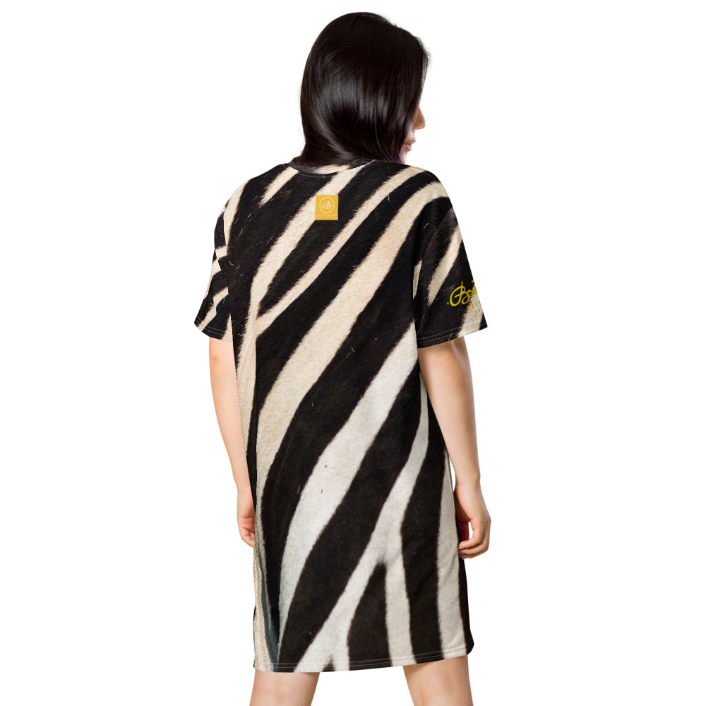 Zebra T-shirt dress