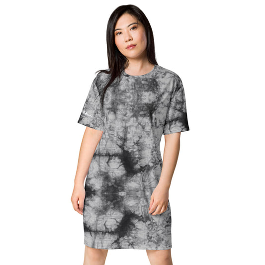 Grey Tie Dye T-shirt dress