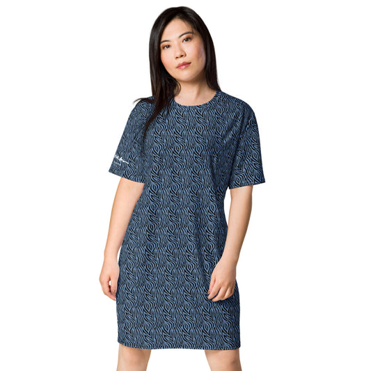 Blue Zebra T-shirt dress