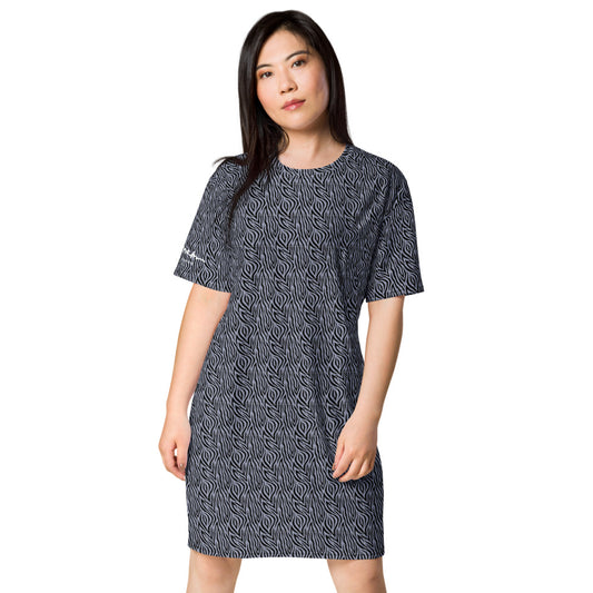 Grey Zebra T-shirt dress