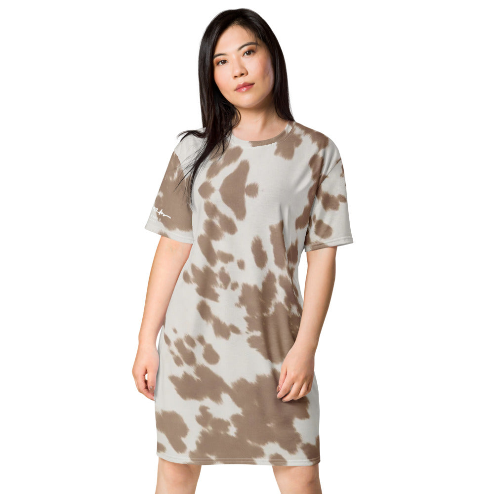 Pony Skin T-shirt dress