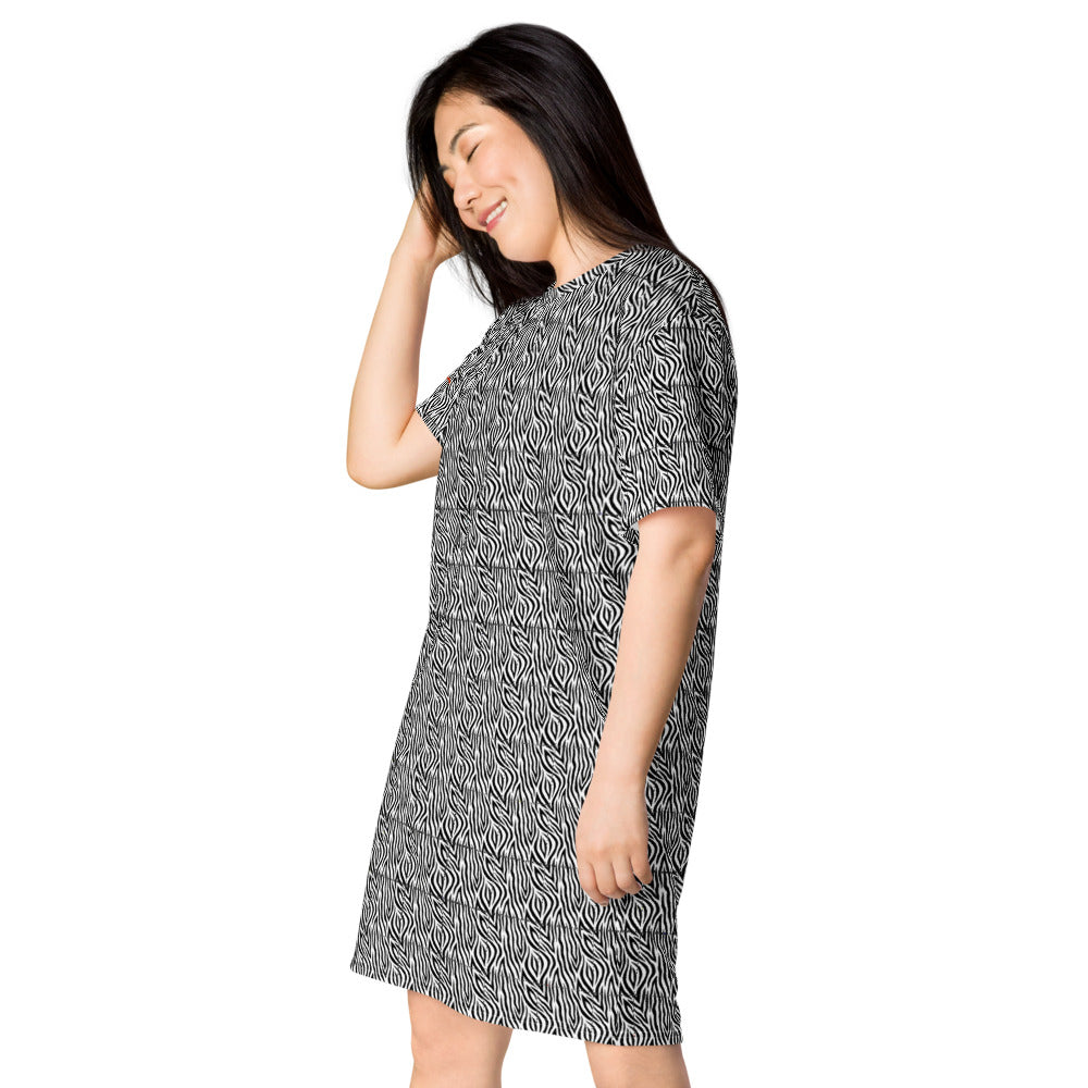 Zebra T-shirt dress