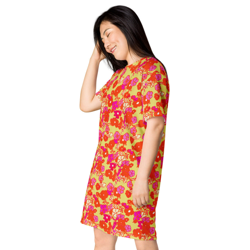 Ice Cream Floral T-shirt dress