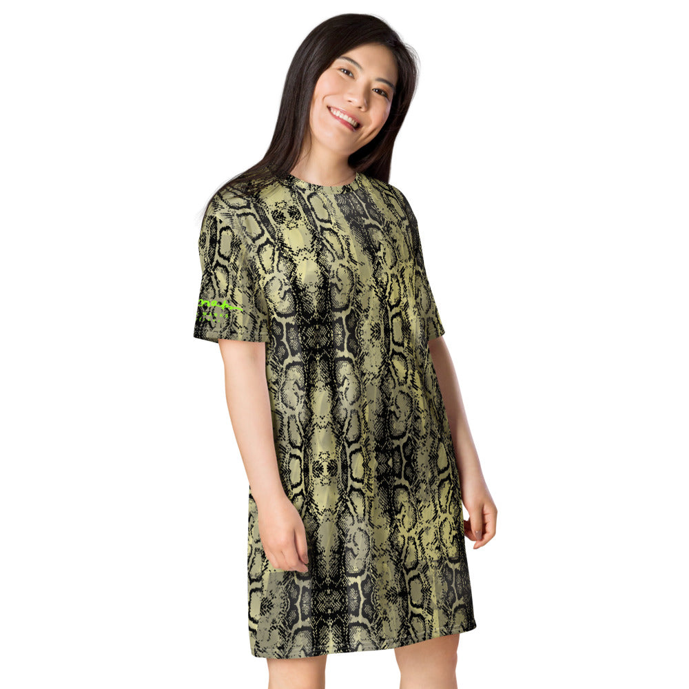 Snake Skin  T-shirt dress