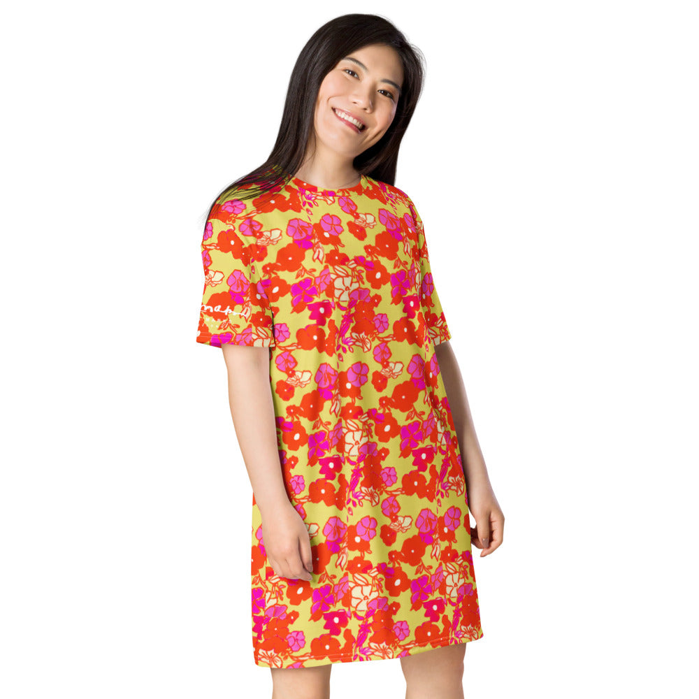 Ice Cream Floral T-shirt dress