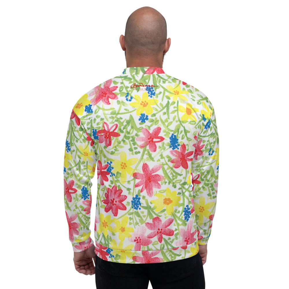 Unisex Bomber Jacket - Wildflower - Men