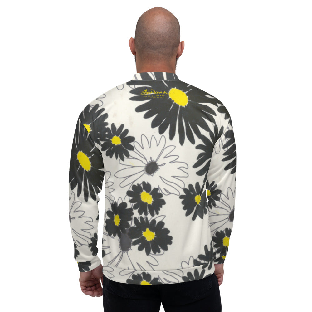 Recycled Unisex Bomber Jacket - Daisy - Men