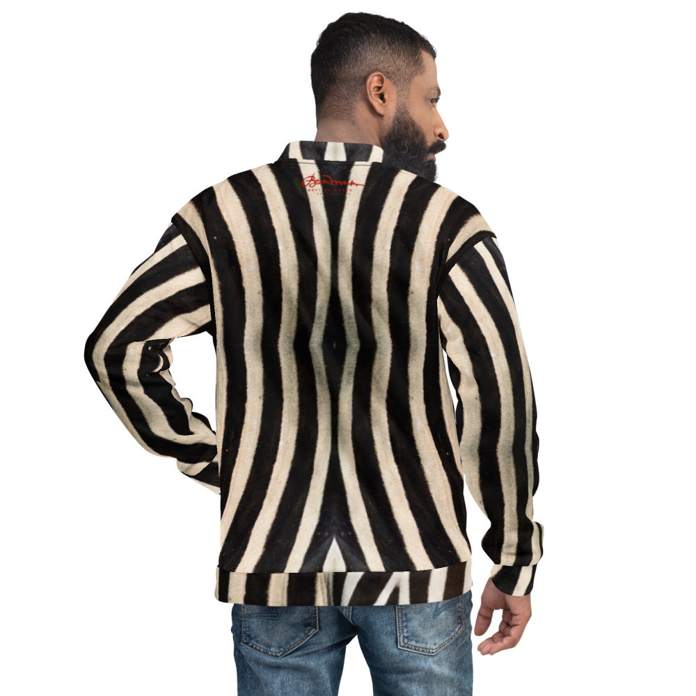 Unisex Bomber Jacket - Zebra - Men