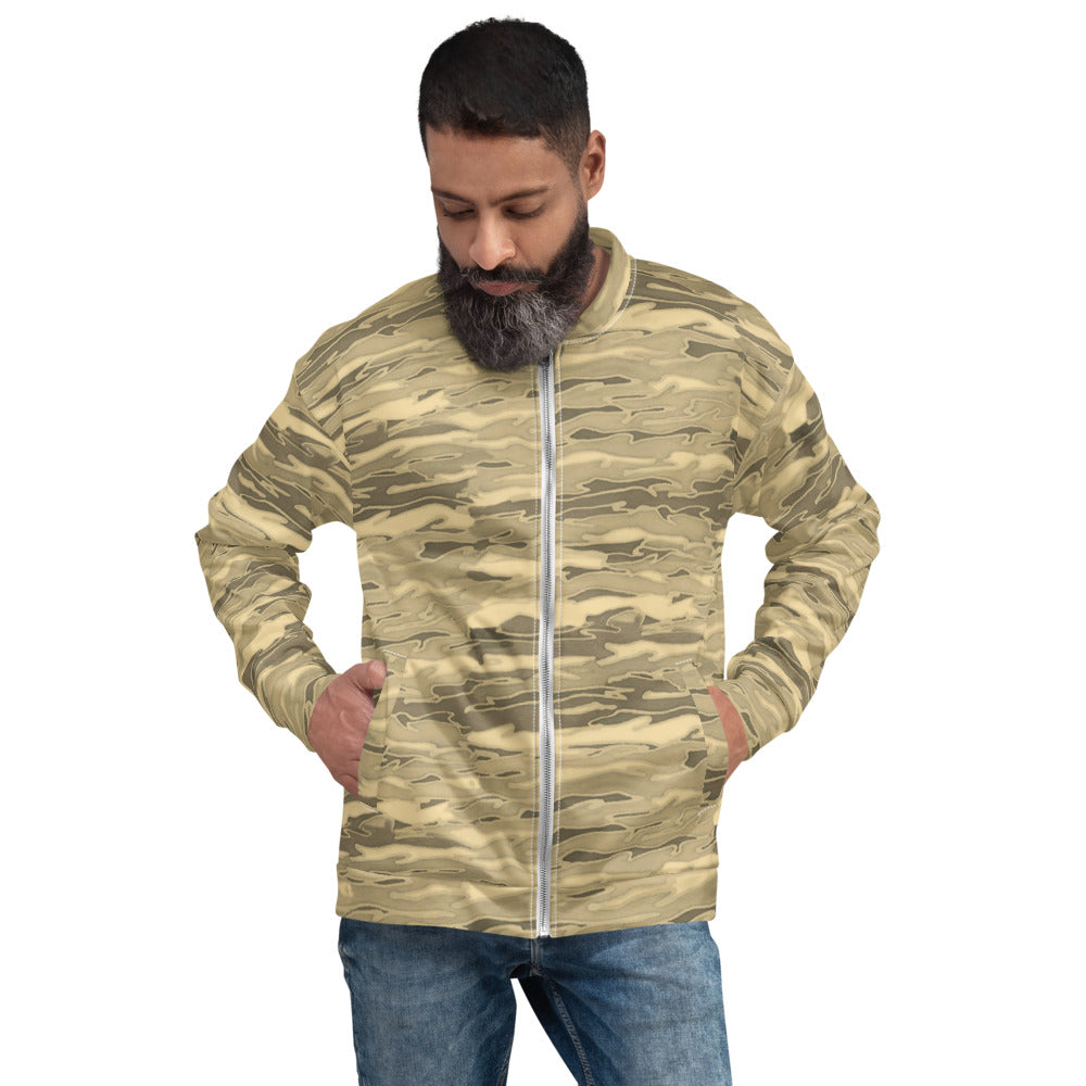 Unisex Bomber Jacket - Sand Lava Camouflage - Men