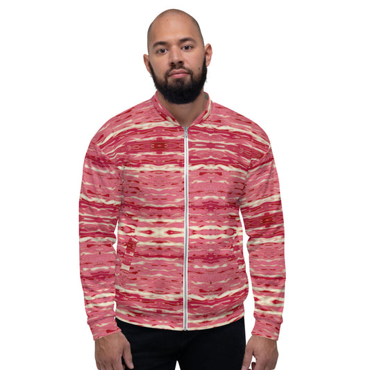 Unisex Bomber Jacket - Pink Camouflage Lava - Men