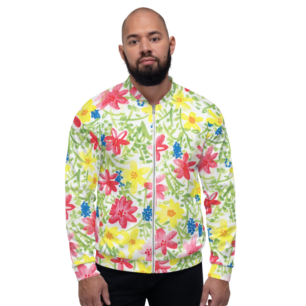 Unisex Bomber Jacket - Wildflower - Men