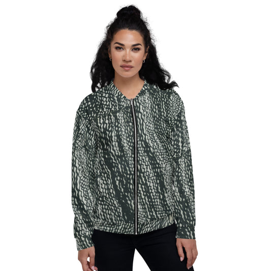 Unisex Bomber Jacket - Tire Scribbles - Women