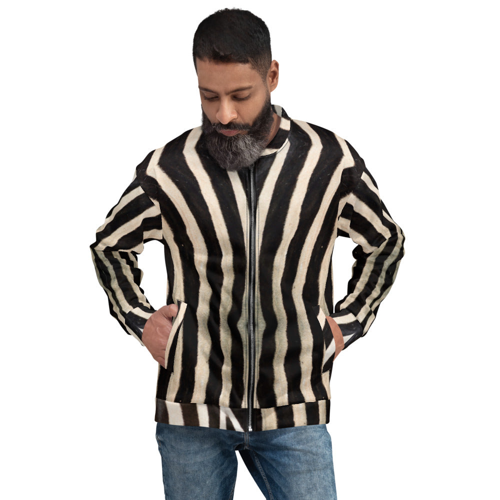 Unisex Bomber Jacket - Zebra - Men