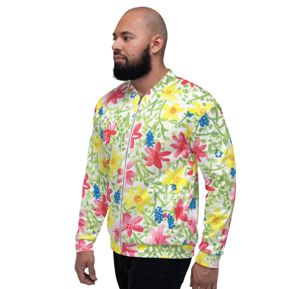 Unisex Bomber Jacket - Wildflower - Men