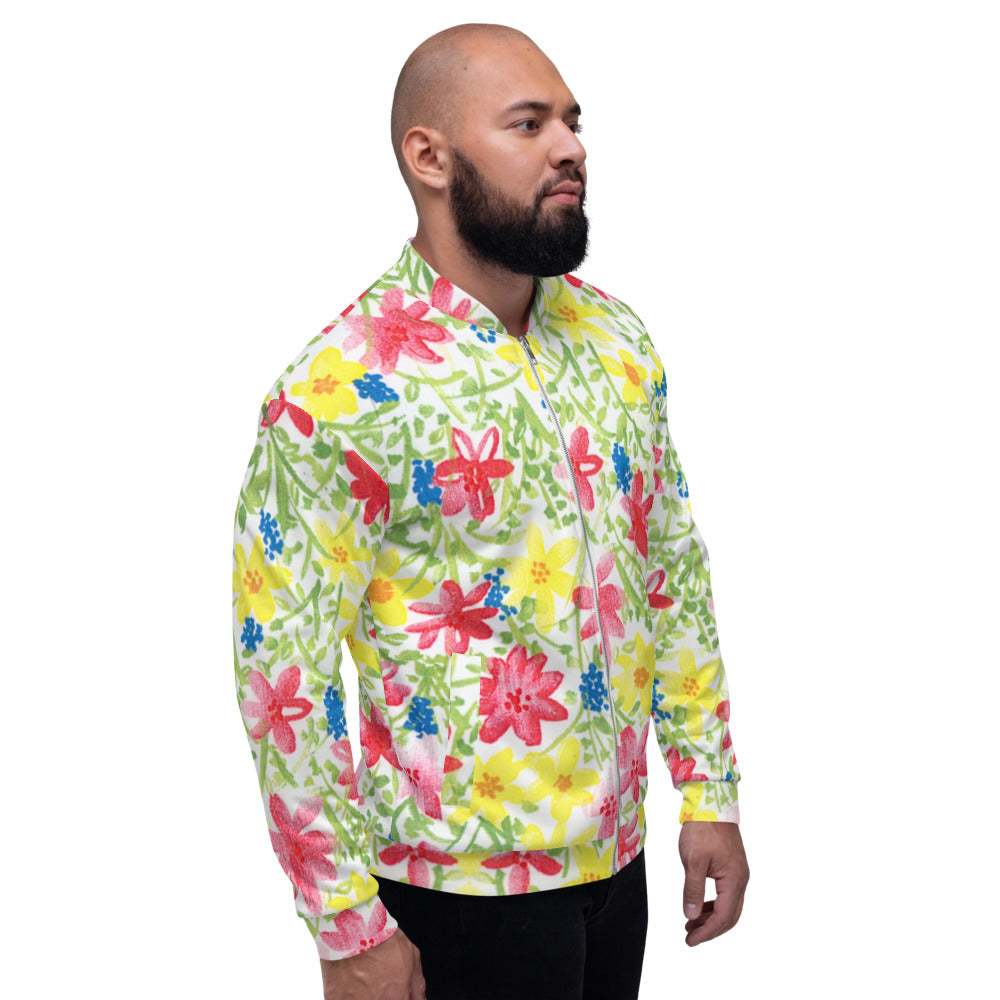 Unisex Bomber Jacket - Wildflower - Men