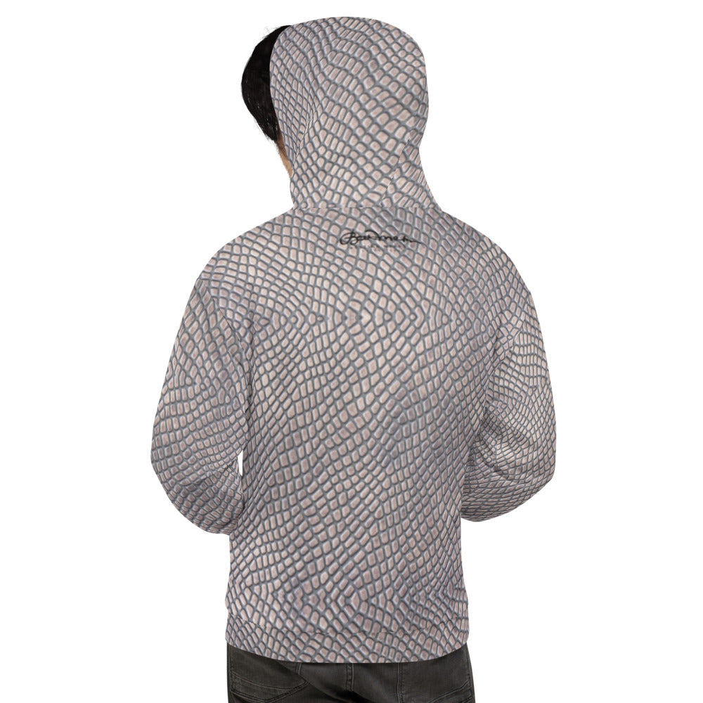Recycled Unisex Hoodie - Croc Print - Men