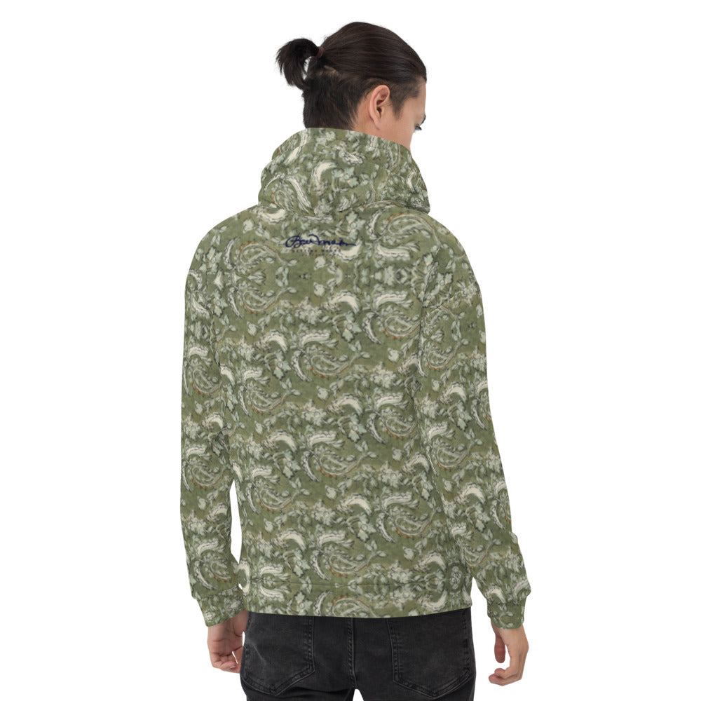 Recycled Unisex Hoodie - Floral Paisley - Men