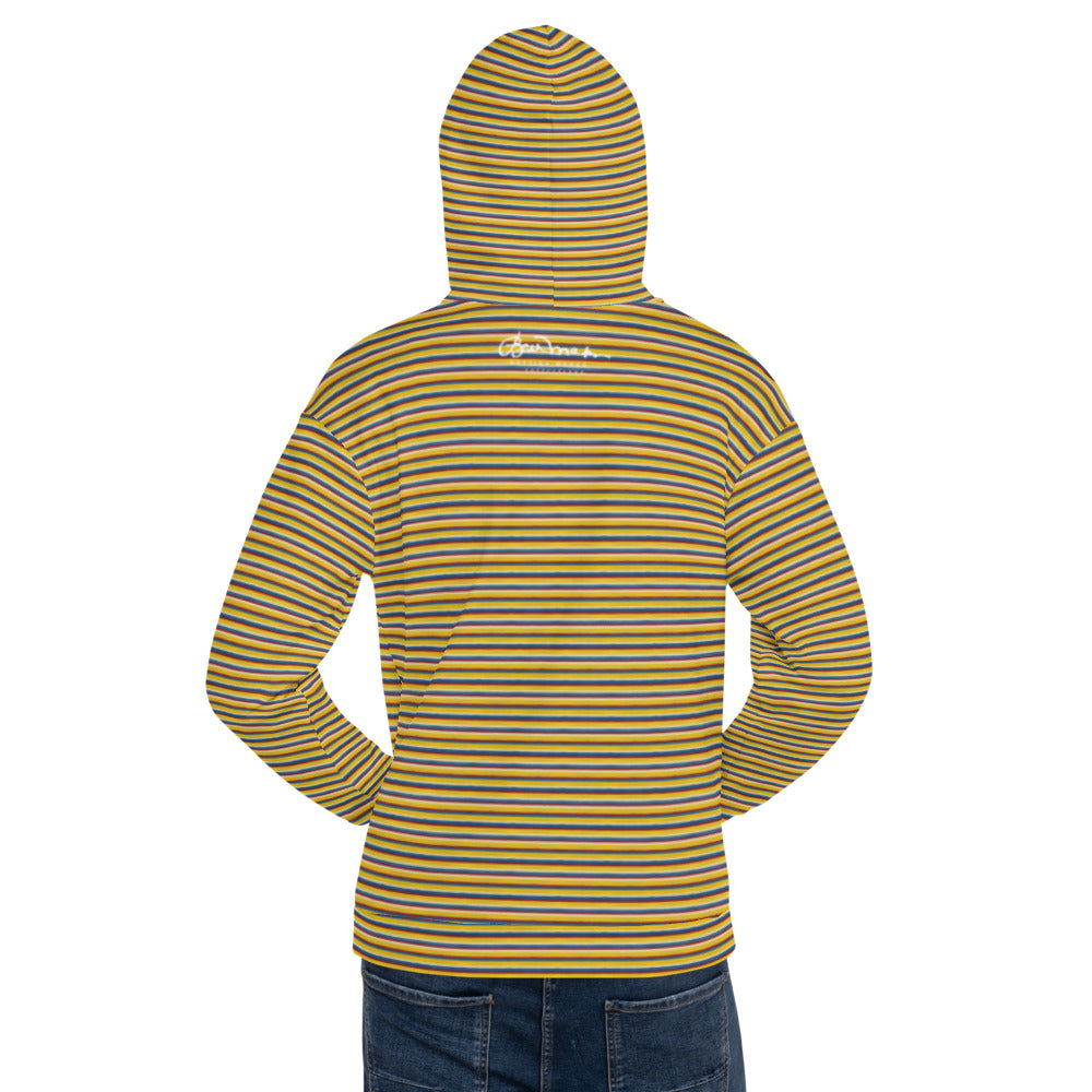 Recycled Unisex Hoodie - Riviera Stripe - Men