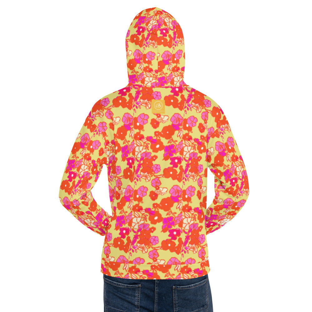 Recycled Unisex Hoodie - Ice Cream Floral - Men