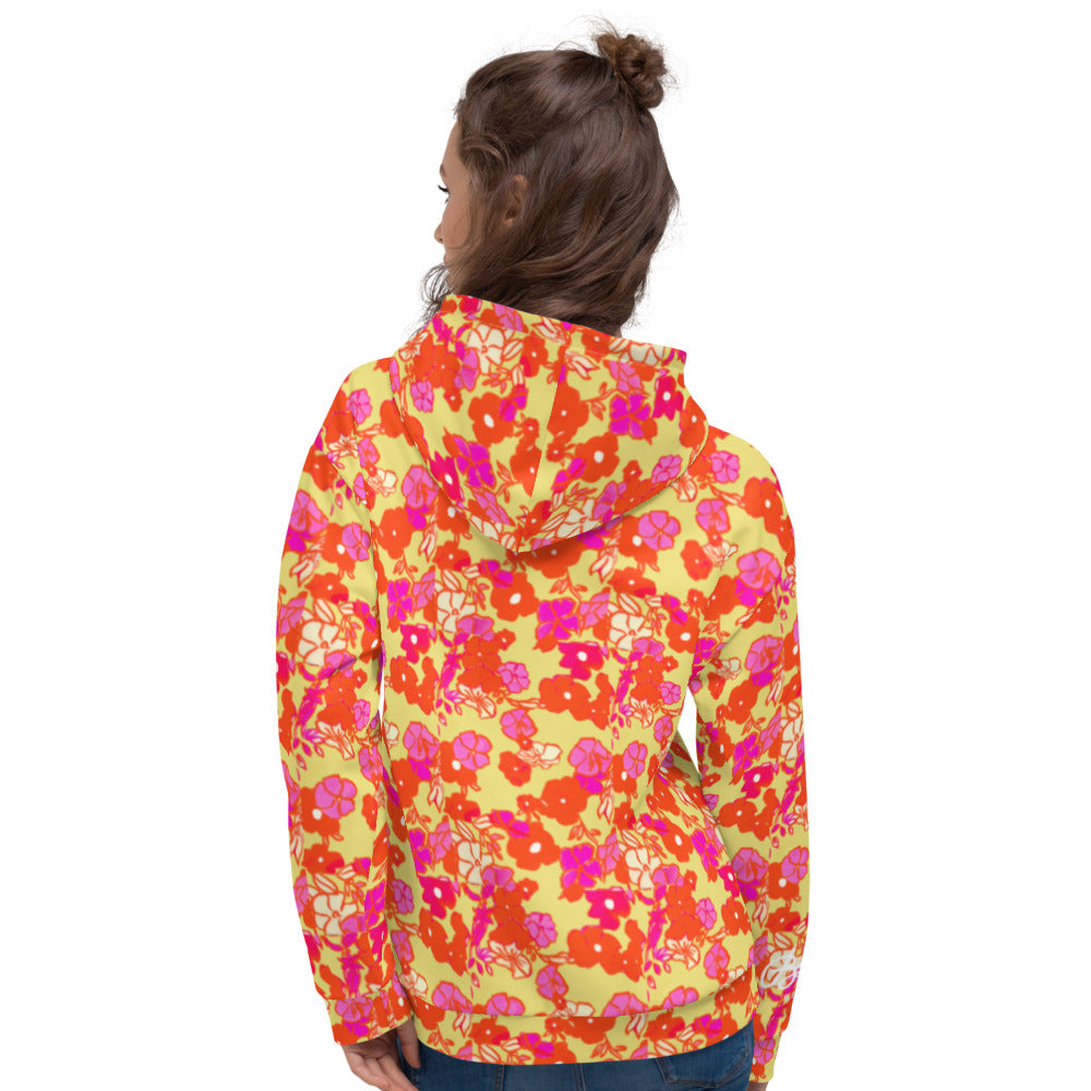 Recycled Unisex Hoodie - Ice Cream Floral - Women