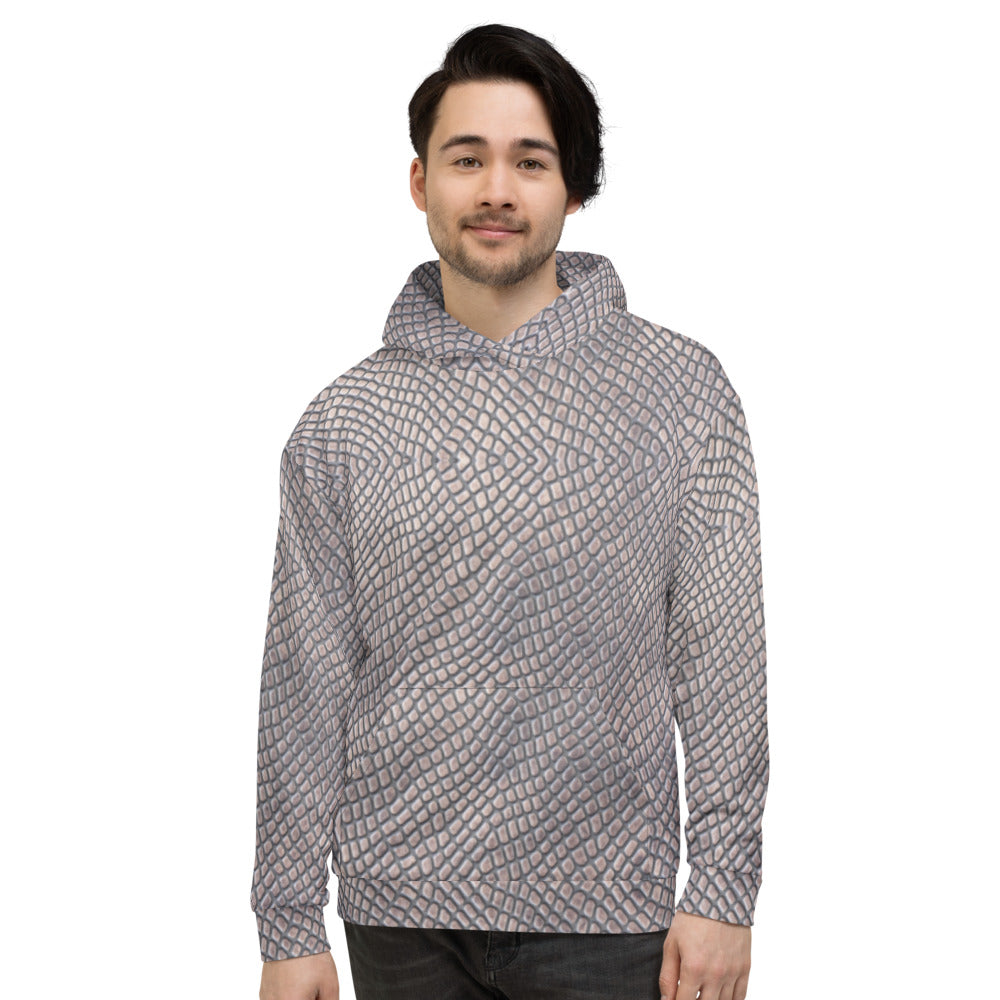 Recycled Unisex Hoodie - Croc Print - Men