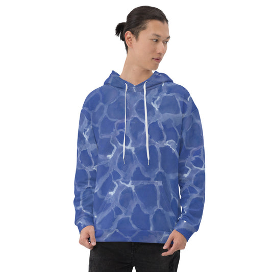 Recycled Unisex Hoodie - Blue Pool - Men