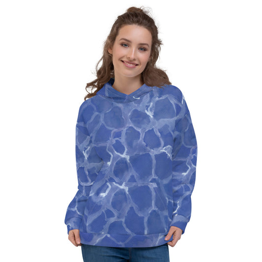 Recycled Unisex Hoodie - Blue Pool - Women