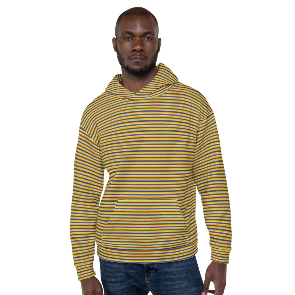 Recycled Unisex Hoodie - Riviera Stripe - Men