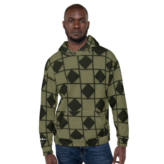 Recycled Unisex Hoodie - Khaki Optical - Men