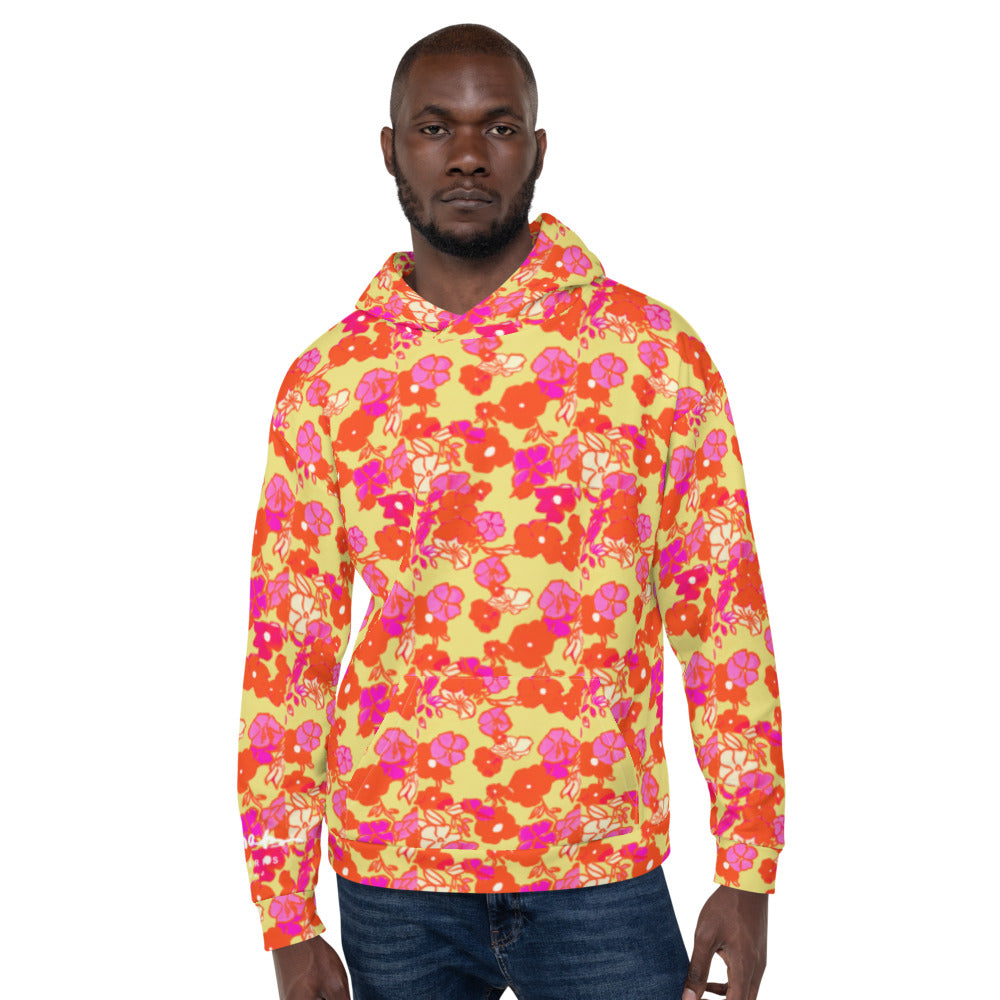 Recycled Unisex Hoodie - Ice Cream Floral - Men