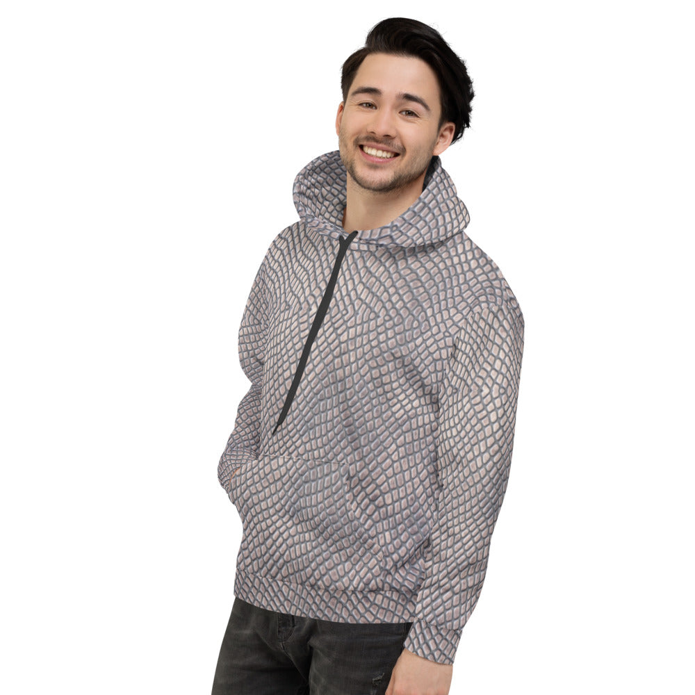 Recycled Unisex Hoodie - Croc Print - Men
