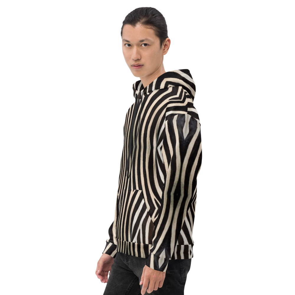 Recycled Unisex Hoodie- Zebra - Men