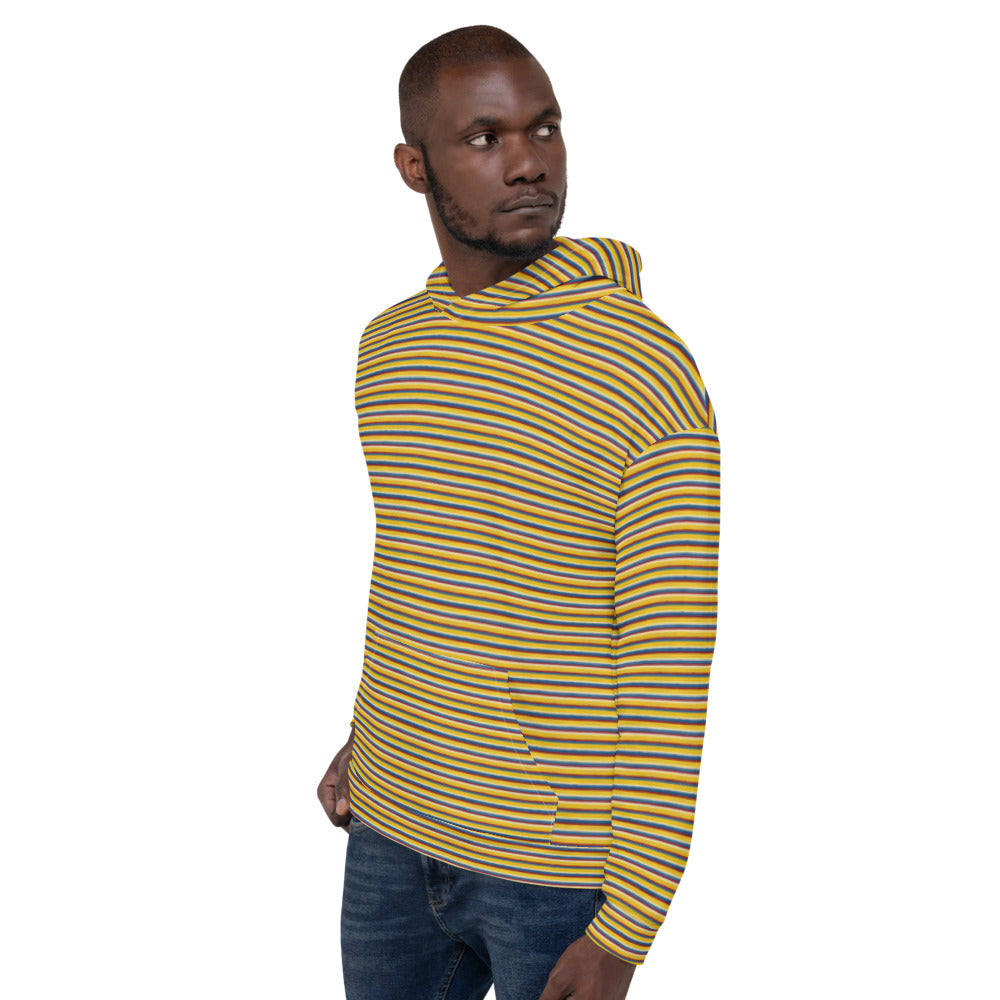 Recycled Unisex Hoodie - Riviera Stripe - Men