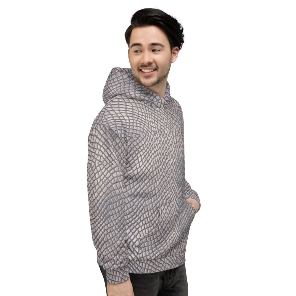 Recycled Unisex Hoodie - Croc Print - Men