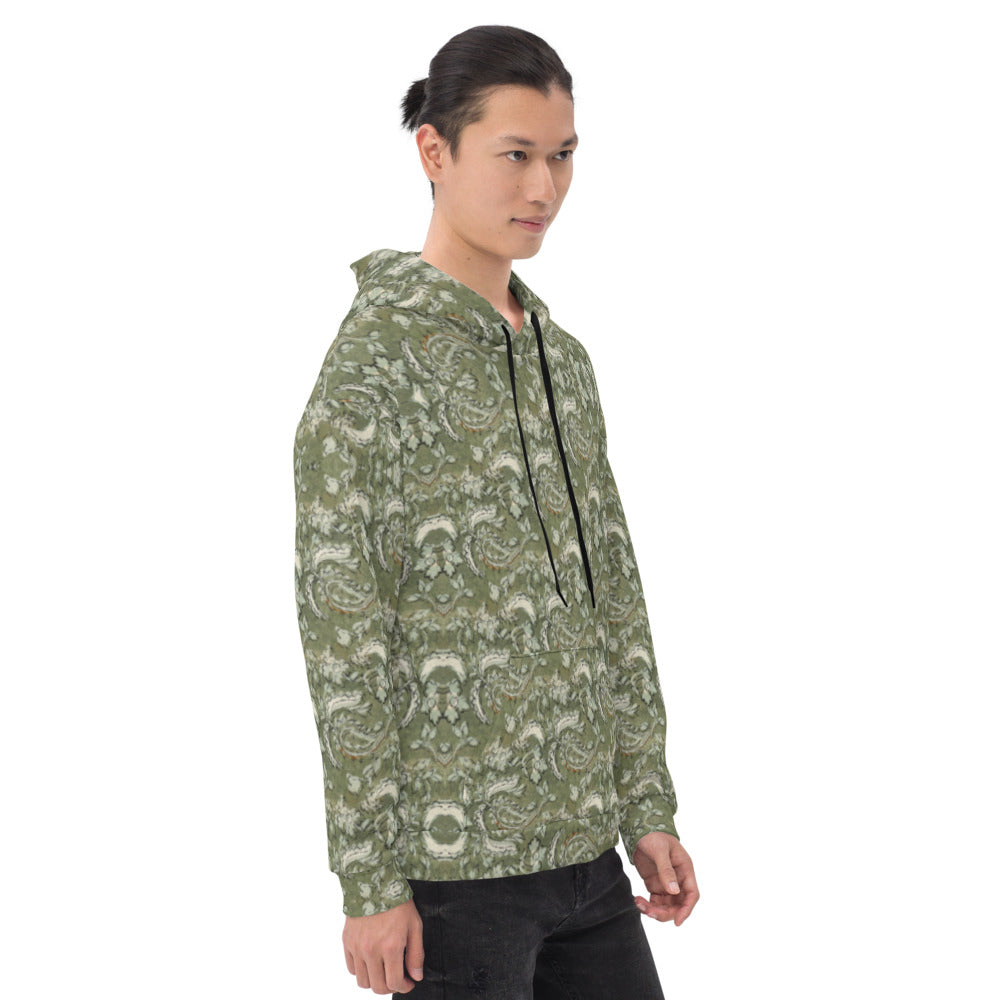 Recycled Unisex Hoodie - Floral Paisley - Men