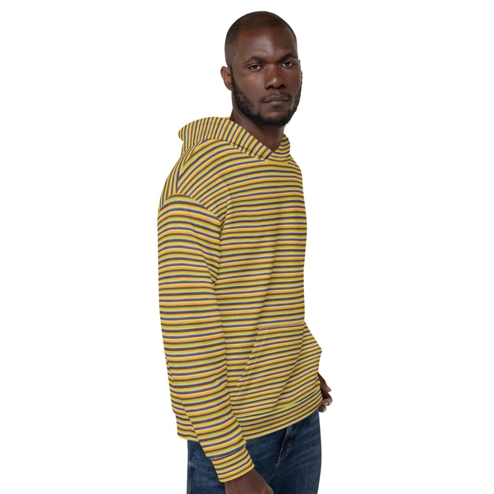 Recycled Unisex Hoodie - Riviera Stripe - Men