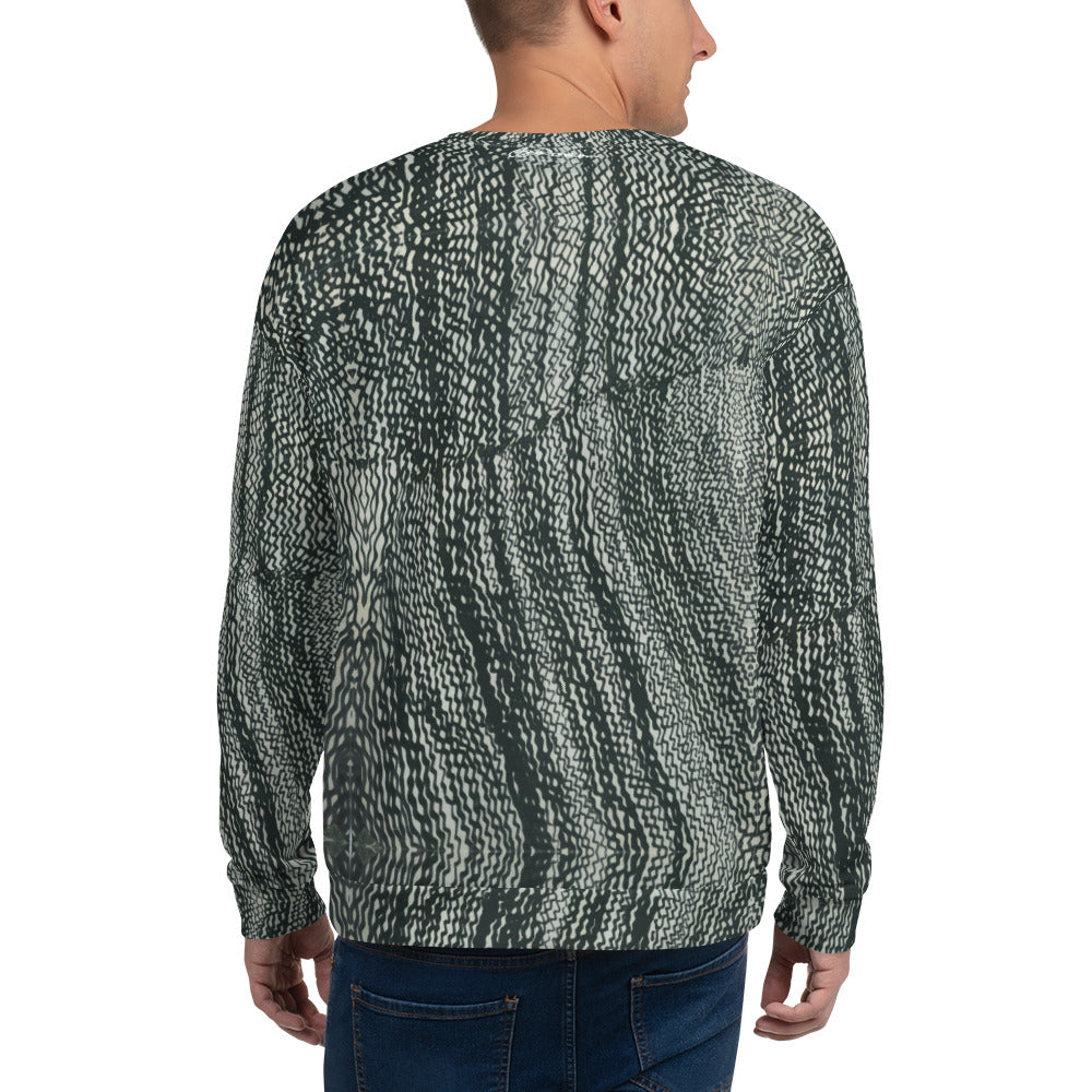 Recycled Unisex Sweatshirt - Tire Scribbles - Men