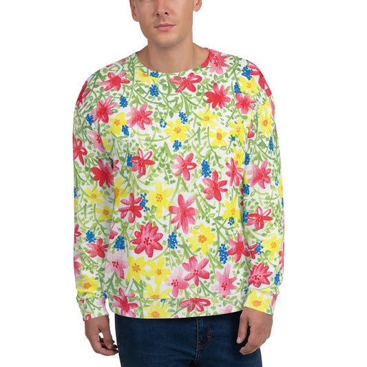 Recycled Unisex Sweatshirt - Wildflower - Men