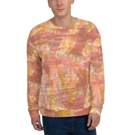 Recycled Unisex Sweatshirt- Watercolor Smudge - Men