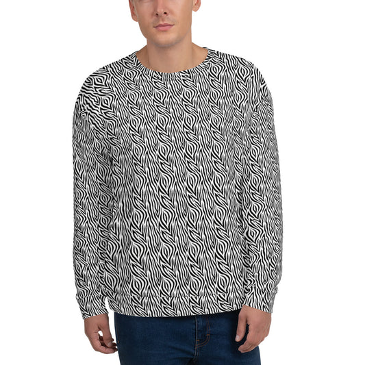 Recycled Unisex Sweatshirt - Zebra - Men