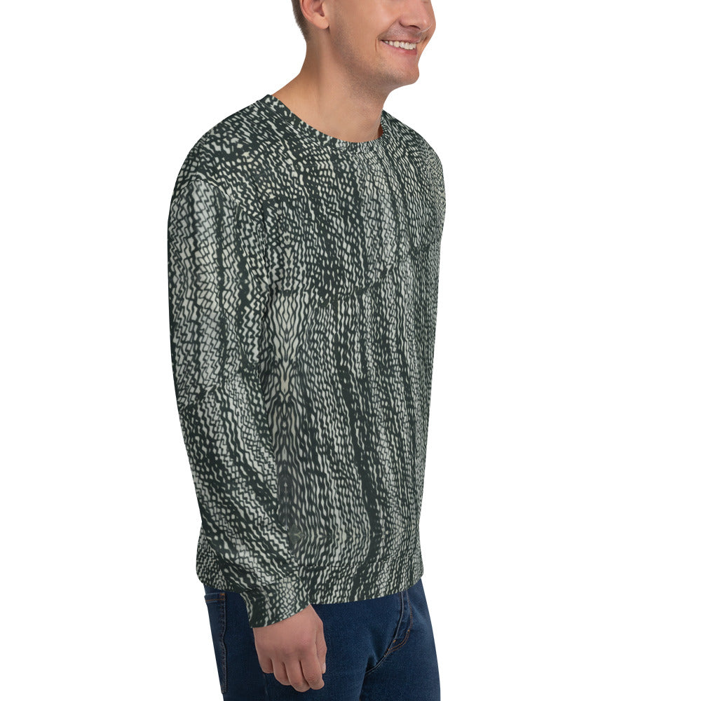 Recycled Unisex Sweatshirt - Tire Scribbles - Men