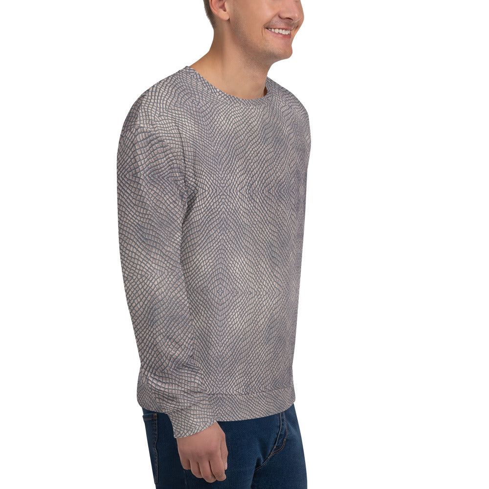 Recycled Unisex Sweatshirt - Snake Skin - Men