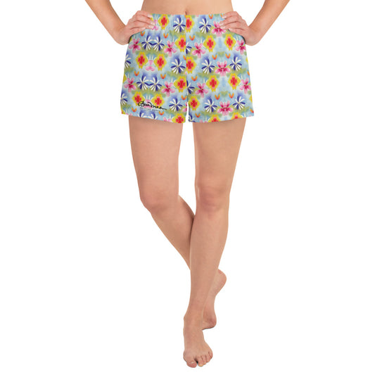 Women's Sunrise Floral Athletic Shorts