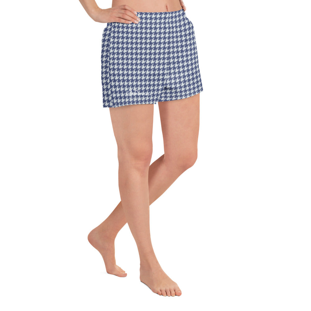 Women's Navy Blue White AthleticShorts
