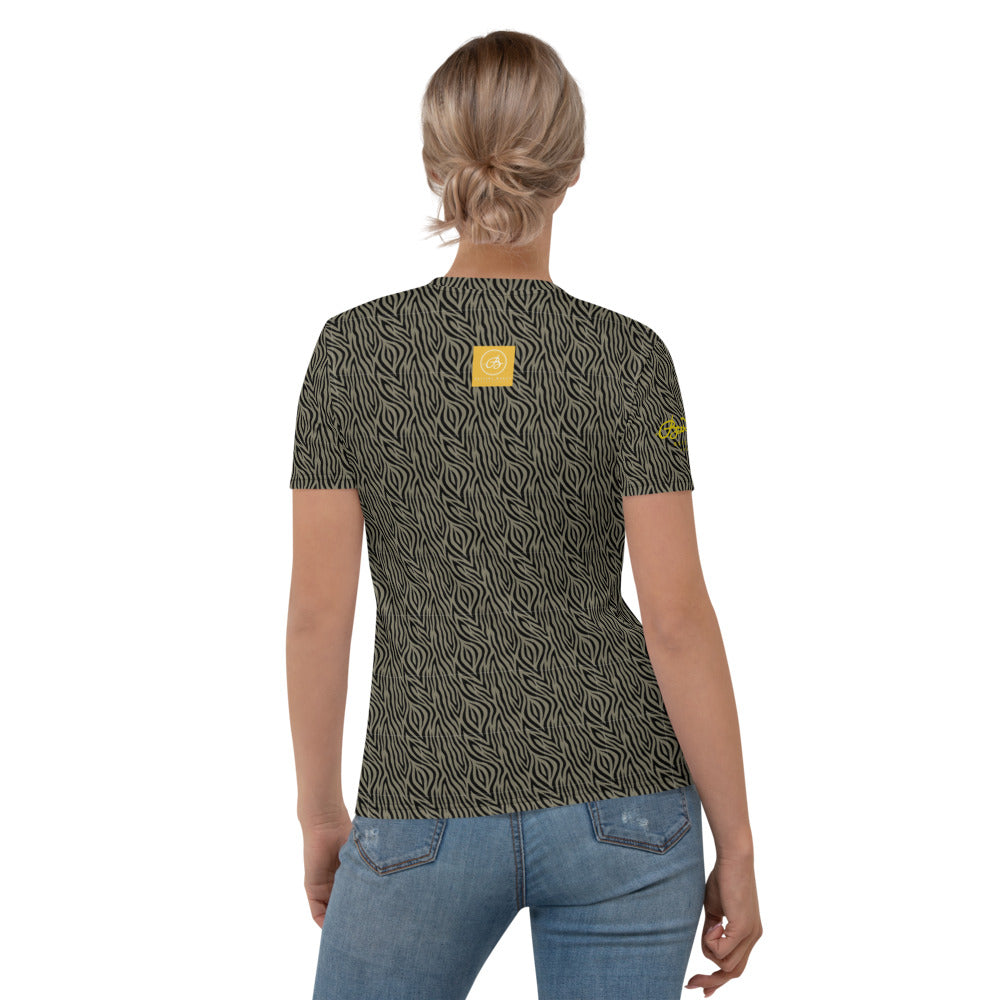 Khaki Zebra Women's T-shirt