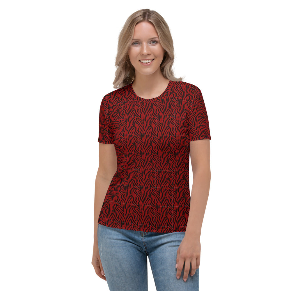 Red Zebra Women's T-shirt