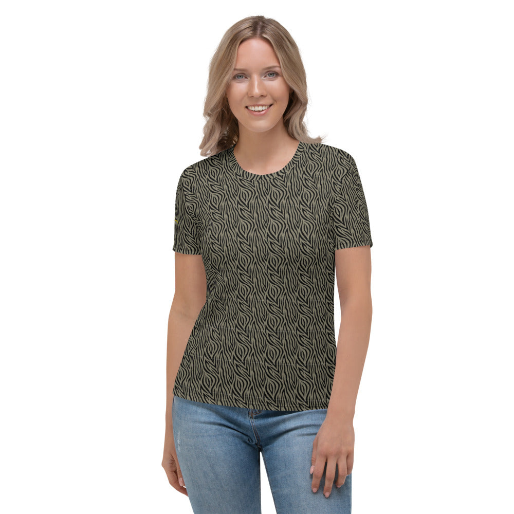 Khaki Zebra Women's T-shirt