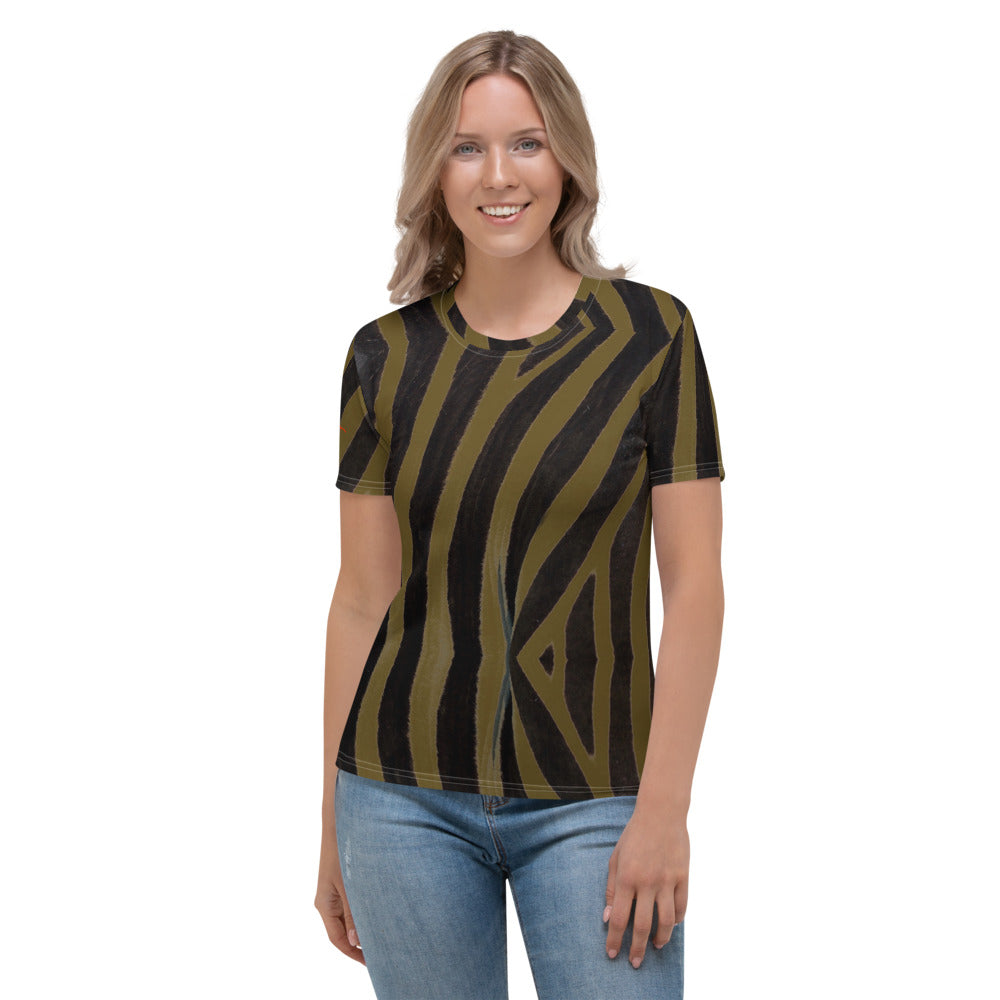 Olive Zebra Women's T-shirt