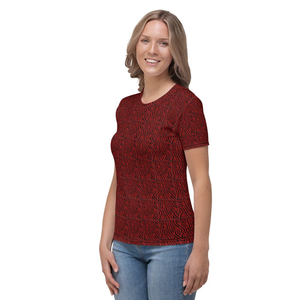 Red Zebra Women's T-shirt